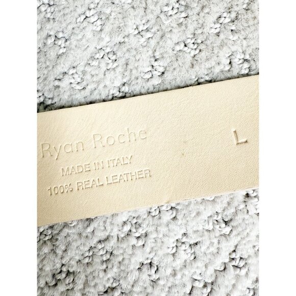 Ryan Roche Suede Belt Neutral Sz L - Picture 6 of 8